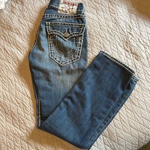 Men True religión straight Jeans Size 28 hardly used